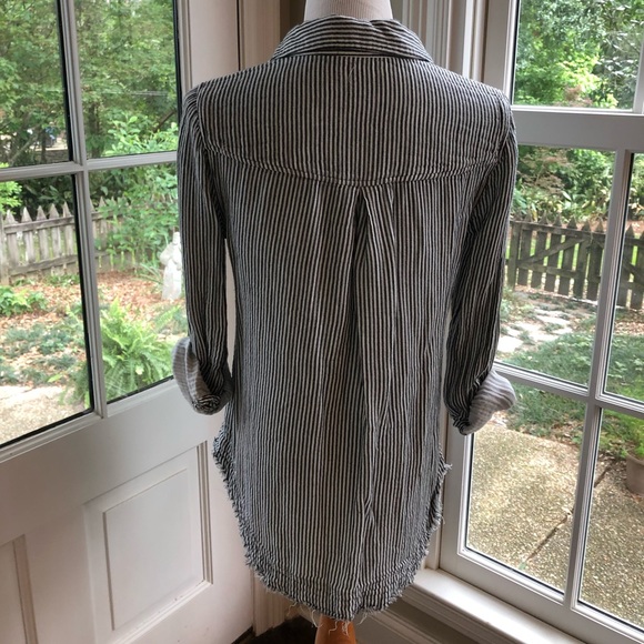 Cloth & Stone soft flannel striped buttondown - Picture 5 of 5